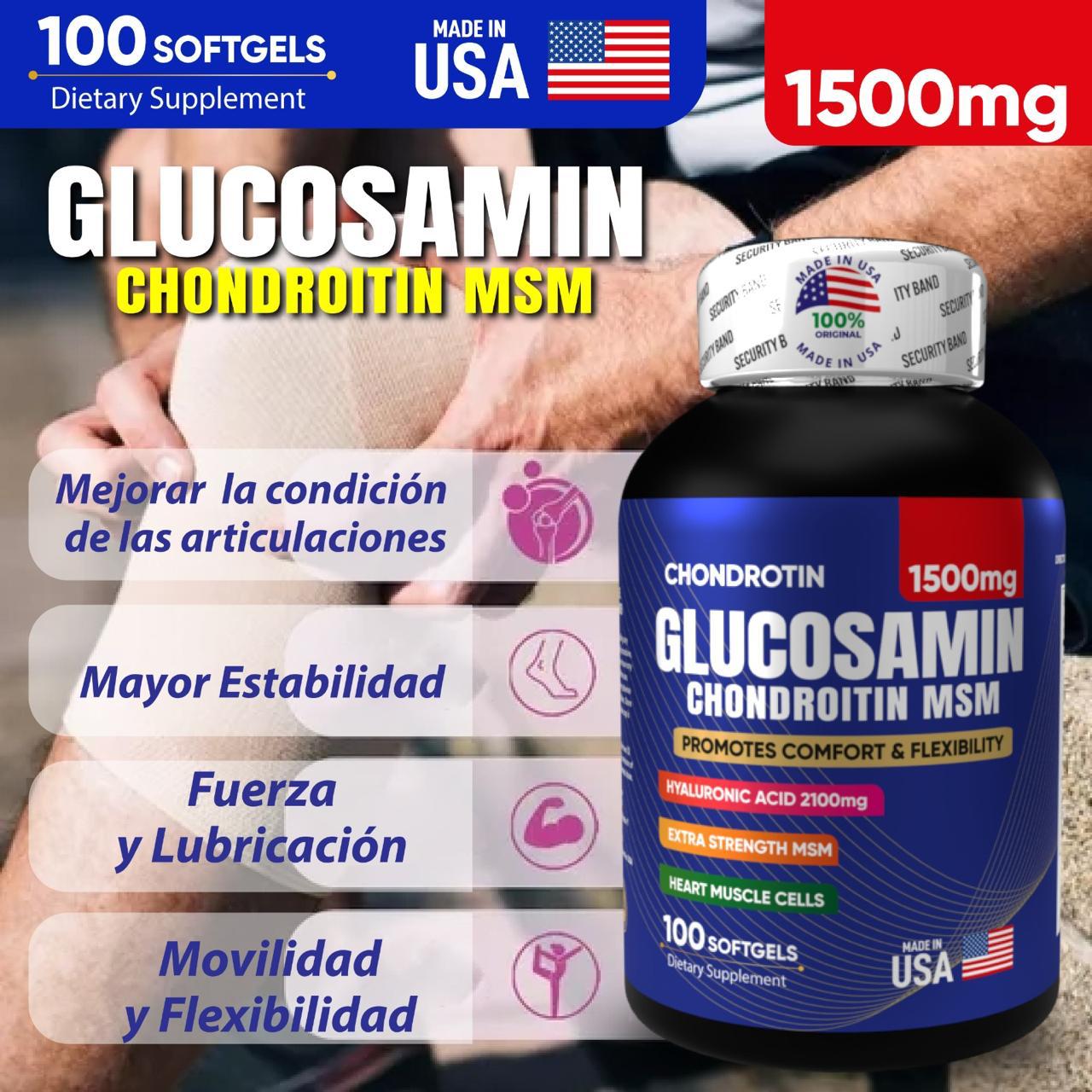Glucosamina + Condroitina + MSM (1500 mg)